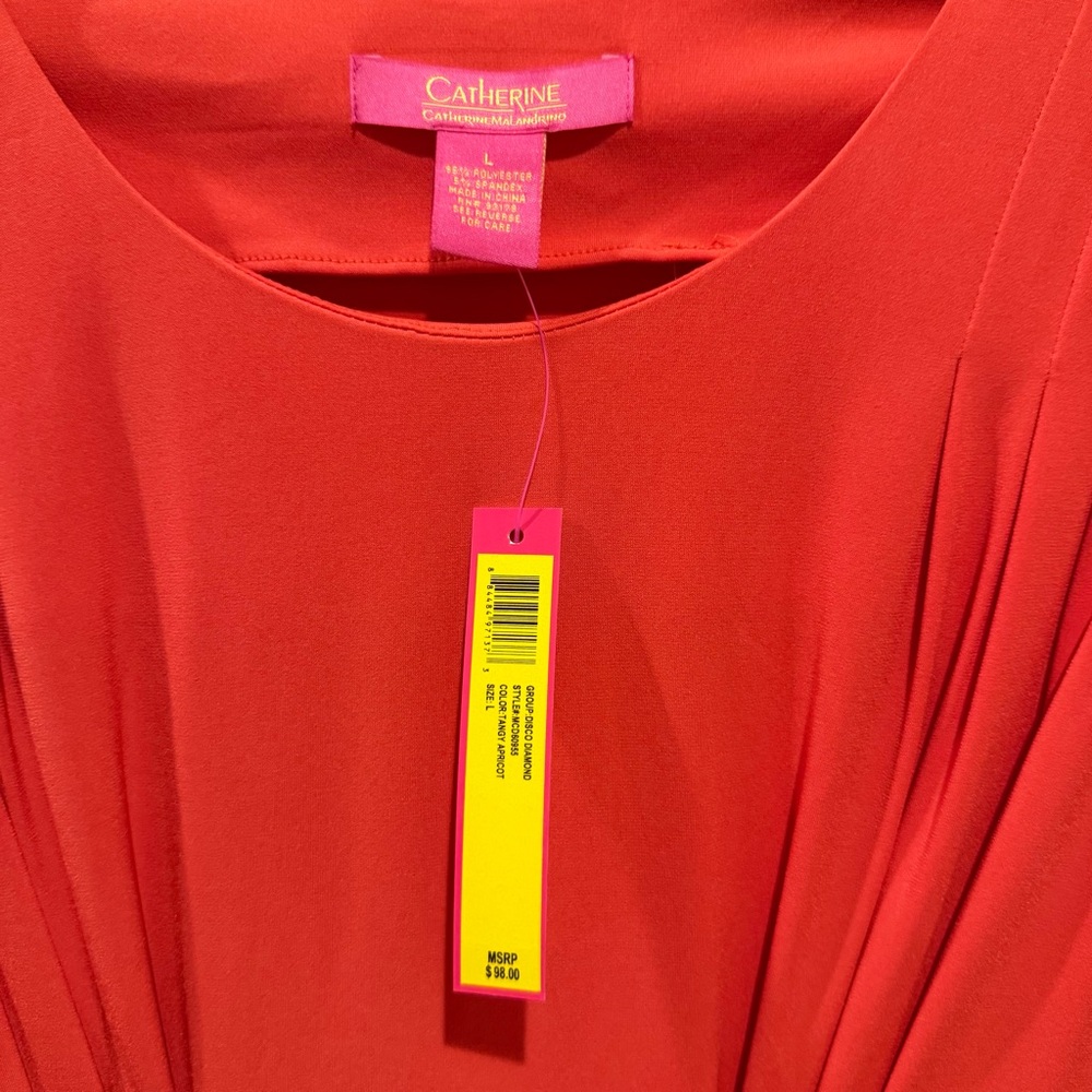 NWTs Catherine Malandrino Striking Red Dress (see Video)